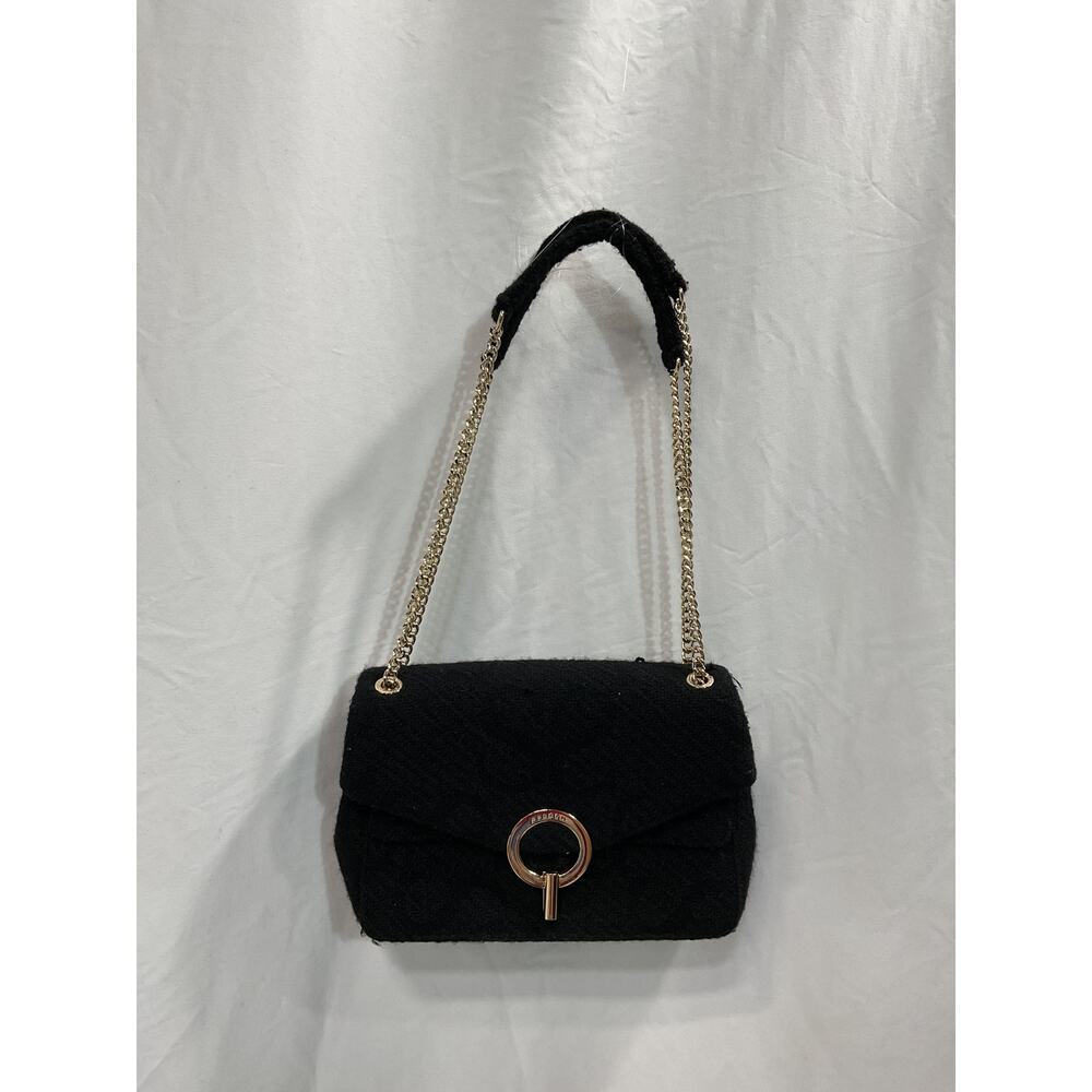 Sandro Black Tweed Yza Bag View 2